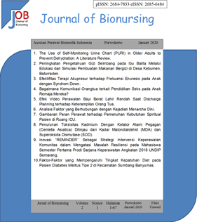Journal of Bionursing Vol.2 No.1 2020
