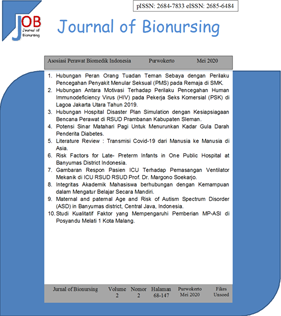 Journal of Bionursing Vol.2 No.2 2020